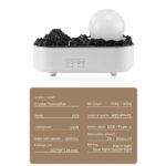 Lava Volcano Humidifier USB Aroma Diffuser with Flame Lamp Mini – Bild 6