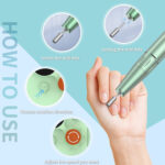 Portable Nail Drill Pen Polisher Rechargeable Electric Nail Drill – Bild 2