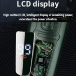 LCD Display IPX7 Waterproof Electric Shaver for Men Wet Dry Beard – Bild 4