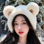 Bear Earmuffs Cartoon Little Bear Warm Earmuffs for Girls Winter – Bild 3