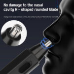 Popular Painless Electric Nasal hair Trimmer Usb Rechargeable Beard – Bild 4
