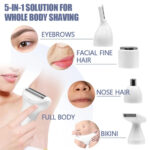 Facial Hair Removal for Women 5 in 1 Electric Razor for Bikini Trimmer – Bild 2