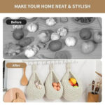 Wall Hanging Fruit Baskets For Kitchen 3 Pack Woven Produce Holder – Bild 2