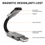 Zinc Alloy 4-in-1 Portable Keychain Charging Cable 60W PD Fast Charge – Bild 2