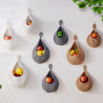 Wall Hanging Fruit Baskets For Kitchen 3 Pack Woven Produce Holder – Bild 6