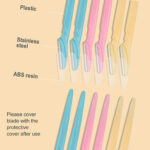 50Pcs Eyebrow Trimmer Blade Shaping Knife Eye Brow Epilation Face – Bild 3