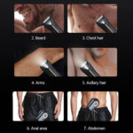 Men's Electric Groin Hair Trimmer Pubic Hair Trimmer Body Grooming – Bild 5