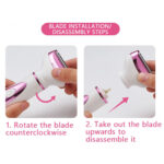 4 in1 Electric Lady Shaver Razors for Shaving Set Painless Hair Face – Bild 4