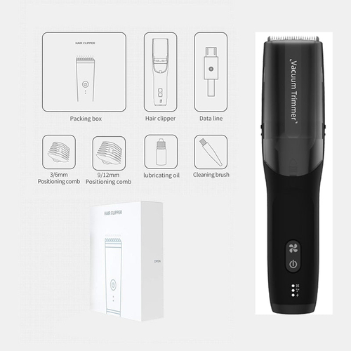 Sd7a8f6c55a384db995d8077098951d81m.jpg Professional Smart Vacuum Baby Hair Clipper Electric Rechargeable – Bild 1