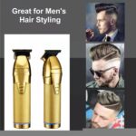 Professional Hair Trimmer Gold For Men Rechargeable Barber Cordless – Bild 2
