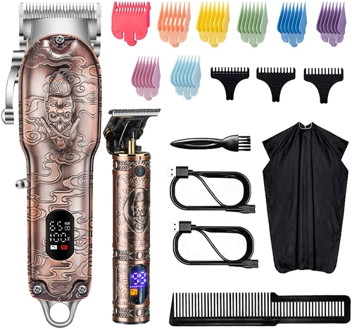Sd80175b4c5354d93bb60a6d05cc6f3bbQ.jpg Professional Powerful 10w Full Metal Hair Clipper With Comb Kits – Bild 1