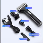 Electric Shaver Razor Cordless Beard Trimmer for Men 4 in 1 Ear and