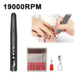 19000RPM Electric Nail Art Machine USB Cordless Nail Drill for Nail