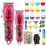New Electric Hair Clippers Cordless Hair Trimmer Haircut Kit 16 Guide – Bild 2