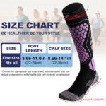 Wool Ski Sock for Men and Women Breathable Sports Socks Long Tube Snow – Bild 2