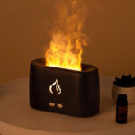 Flame Aromatherapy Machine Humidifier Home Office Hotel Essential Oil