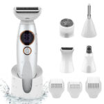 5 in1 Lady Shaver Electric Razor for Women Cordless Electric Face