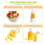 Portable Electric Juicer Cup Handheld 6-blade USB Rechargeable – Bild 4