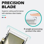 Professional All Metal Cordless Hair Trimmer For Men Electric Beard & – Bild 2