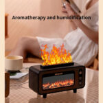 Fireplace Diffuser 7 Colors LED Ultrasonic Aroma Essential Oil 3D – Bild 4