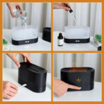 Flame Essential Oil Diffuser Air Humidifier Aromatherapy Fragrance – Bild 6