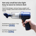 120W Kabelloser Handstaubsauger – Akkubetriebener Staubsauger für Auto & Haushalt – Bild 5