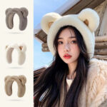 Bear Earmuffs Cartoon Little Bear Warm Earmuffs for Girls Winter – Bild 2