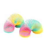 Rainbow Spring Coil Toys Plastic Folding Spring Coil Sports Game – Bild 3