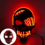 Halloween Scary One-Eyed Pirate Mask Cosplay Led Mask – Bild 4