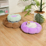 Autumn Winter Plus Velvet Thick Round Flower Cat Litter Kennel – Bild 6