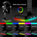 Desktop Gamer 2 In 1 RGB Headphone Stand Power Strip – Bild 3