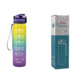 1L Tritan Water Bottle With Time Marker Bounce Cover – Bild 10