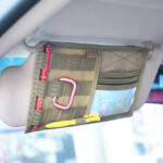 Tactical Vehicle Sun Visor Organizer Panel CD Storage Bag