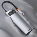 5 In 1 Multifunctional Type C HUB Docking Station Gray – Bild 6