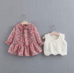 autumn Toddler Kid Baby Girl Long Sleeve Dot Print – Bild 5