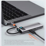 5 In 1 Multifunctional Type C HUB Docking Station Gray – Bild 2