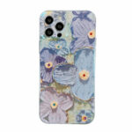 Oil Painting Purple And Blue Daisy Flower Phone Case – Bild 6