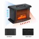 Electric Fireplace Heater LED Flame Effect Stove – Bild 7