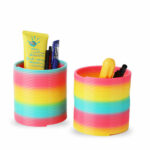 Rainbow Spring Coil Toys Plastic Folding Spring Coil Sports Game – Bild 7