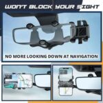 Rotatable Retractable Rearview Mirror Phone Holder For Car – Bild 3