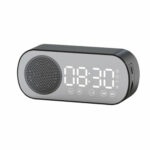 Music Alarm Clocks Mirror FM Radio LED Bluetooth Speaker – Bild 4