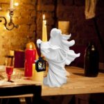 Faceless Ghost Sculpture Halloween Ghoul Resin Sculpture Decoration – Bild 7