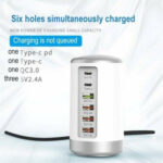 6-port Cylindrical Adapter 65W High-power Fast Charge – Bild 3