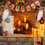 Christmas Stockings Xmas Tree Fireplace Decorative Socks – Bild 3
