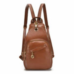 Multifunctional Simple Fashion PU Backpack For Ladies – Bild 4