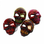 Halloween Scary One-Eyed Pirate Mask Cosplay Led Mask – Bild 5