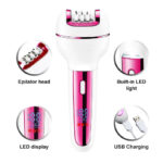 3 in1 Epilator Women Electric Shaver For Face & Body Rechargeable Lady – Bild 4