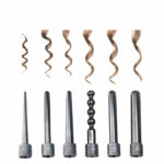 6in1 Interchangeable Hair Curler Curling Iron Cone Bead Styling Tools – Bild 2