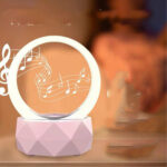 Bedside Bluetooth Speaker 6D Surround Sound Switchable Light – Bild 4