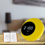 Crescent Moon Clock Multifunctional Rechargeable – Bild 5